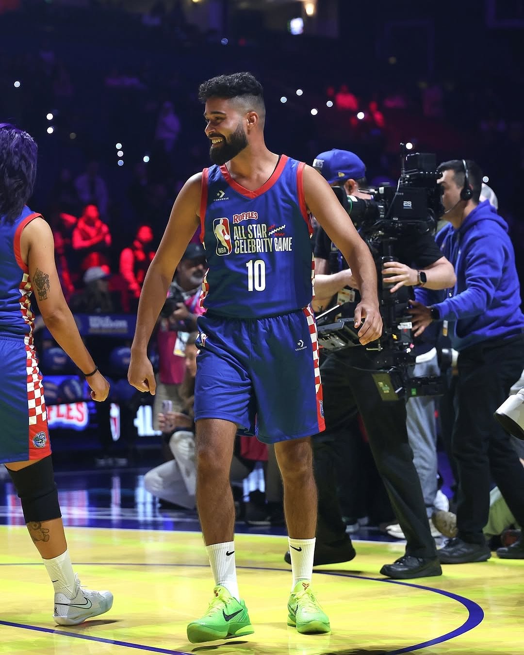 AP Dhillon Scores 8 Points at NBA All-Star Celebrity Game in California 🔥🏀